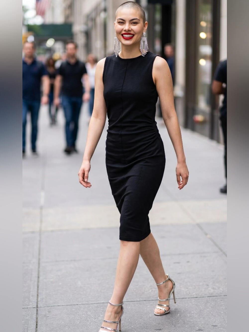 ASOS Black Sleeveless Midi Dress Size 4